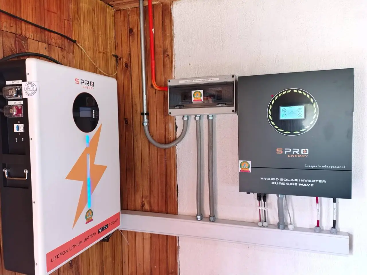 Inversor Felicity Solar y batería de litio en Antuco