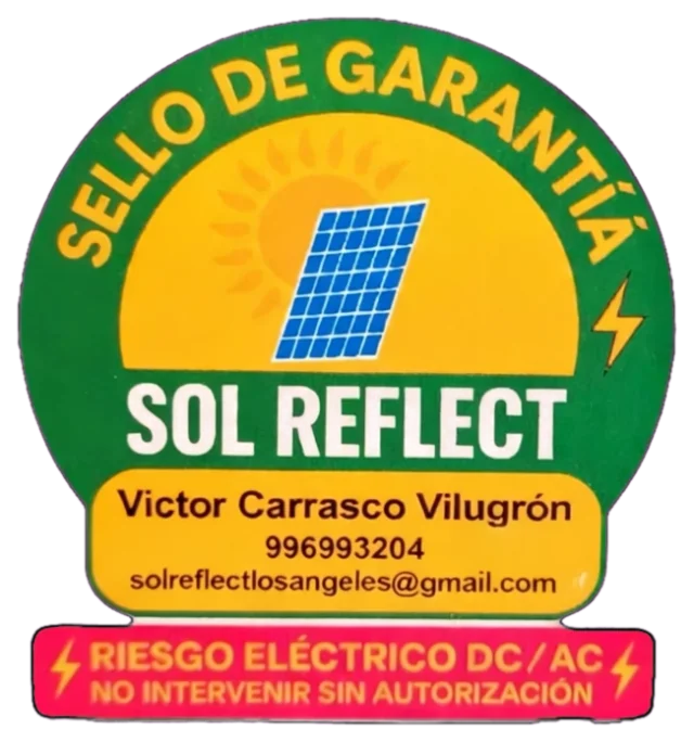 Sello de garantía Sol Reflect con el contacto del instalador